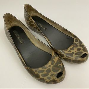Melissa Peep Toe Flats